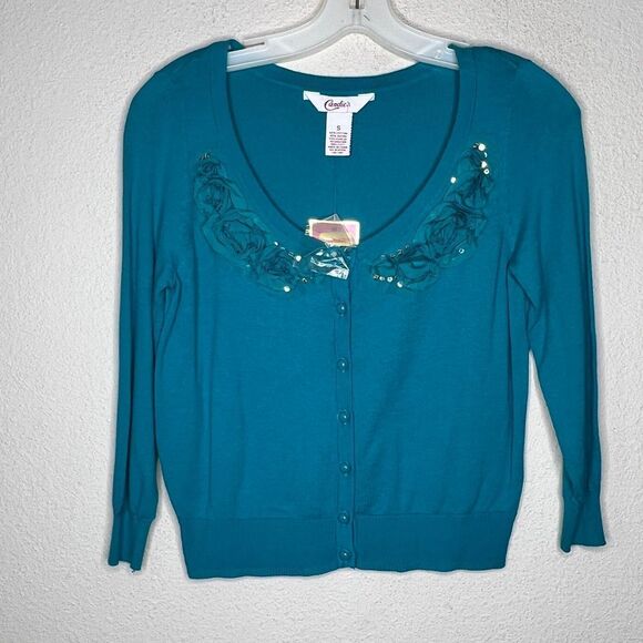 Vintage Candie's Cardigan Sweater nwt - Picture 6 of 7